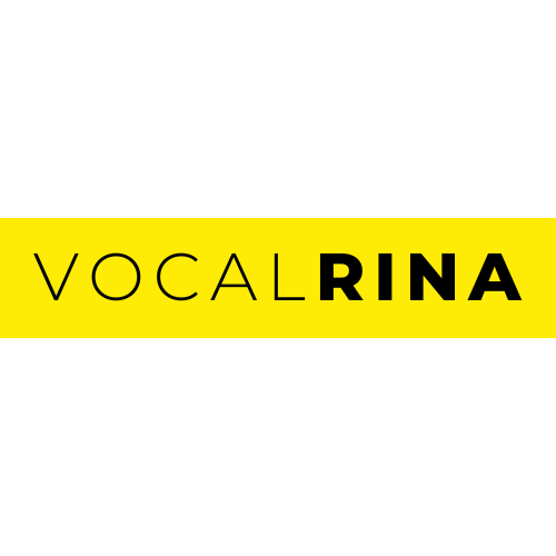 VocalRina yellow brand logo