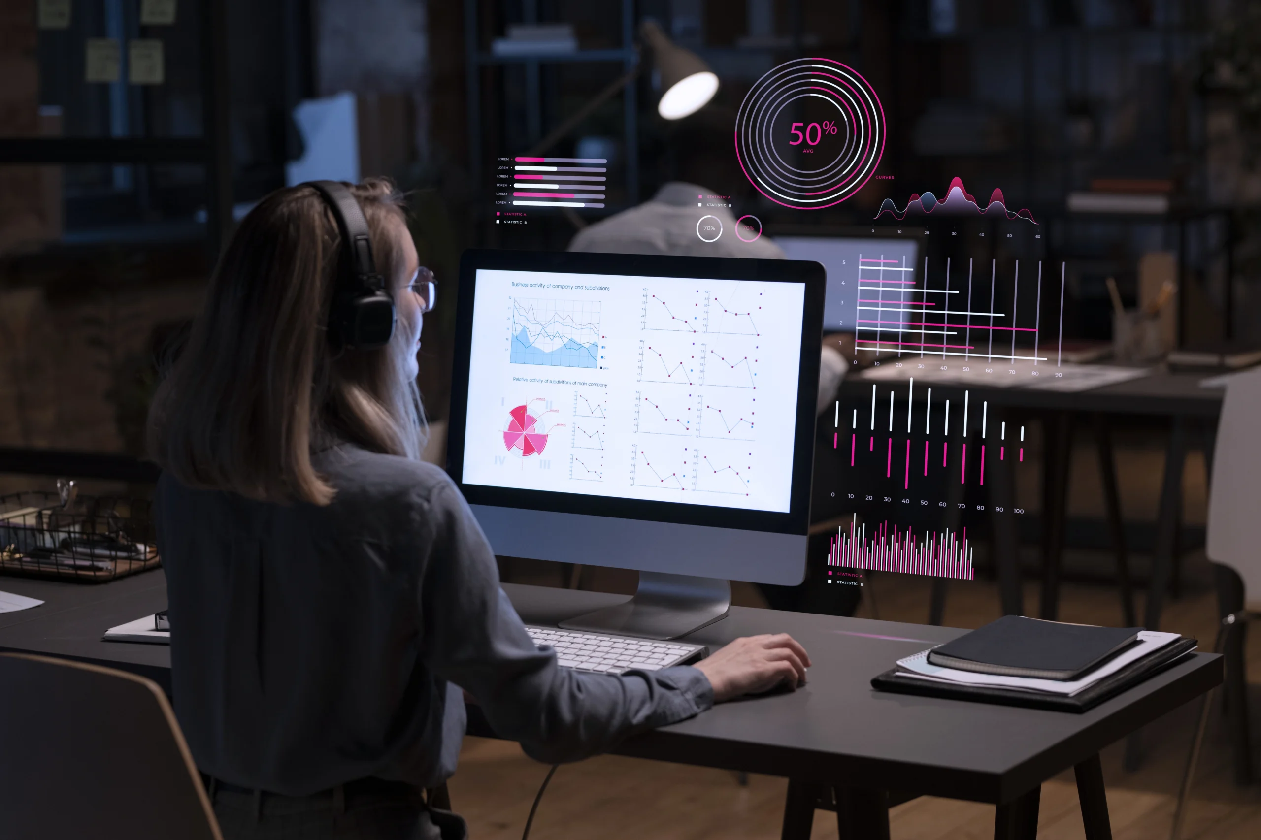 How to Conduct Effective Market Research for Your Startup 1 Illustration of a user interface with data visualizations symbolizing digital market research for startups