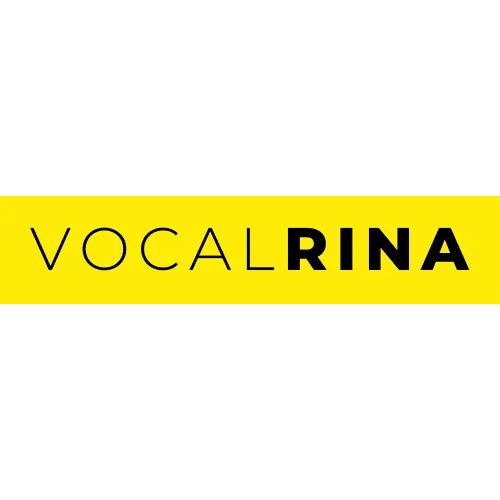 VocalRina yellow brand logo