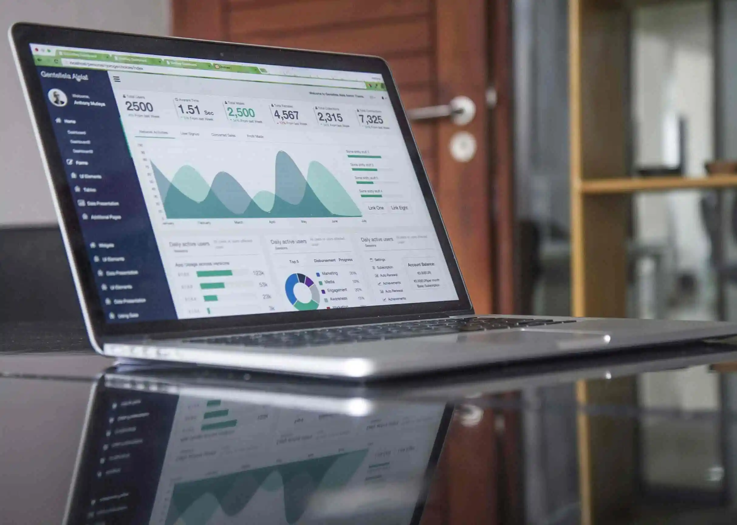 Person using laptop for digital marketing work